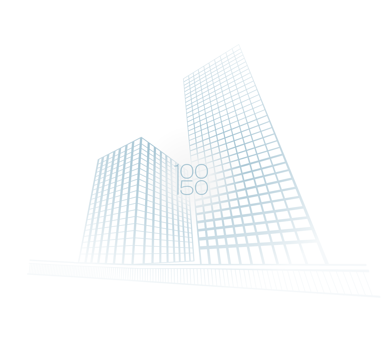 Building graphic of 100 & 150 South Wacker